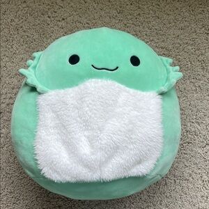 Squishmallows Mint Green Plush with White Accent